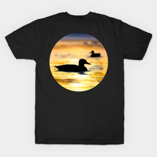 Mallard Sunset for Bird Lovers T-Shirt